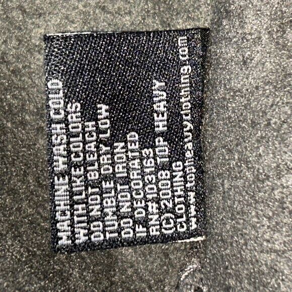 2008 Top Heavy Full Zip Hoodie Sweatshirt Faux Fur Trim Men’s Large Blue Bolt - Picture 11 of 11